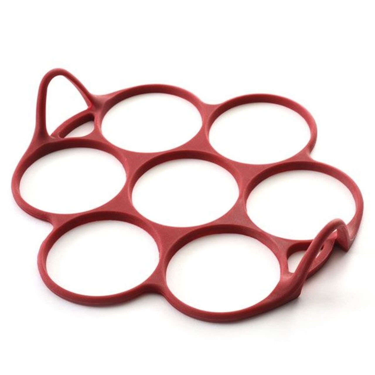 Norpro Silicone Silver Dollar Size Pancake / Egg Ring with Easy Lift Handles